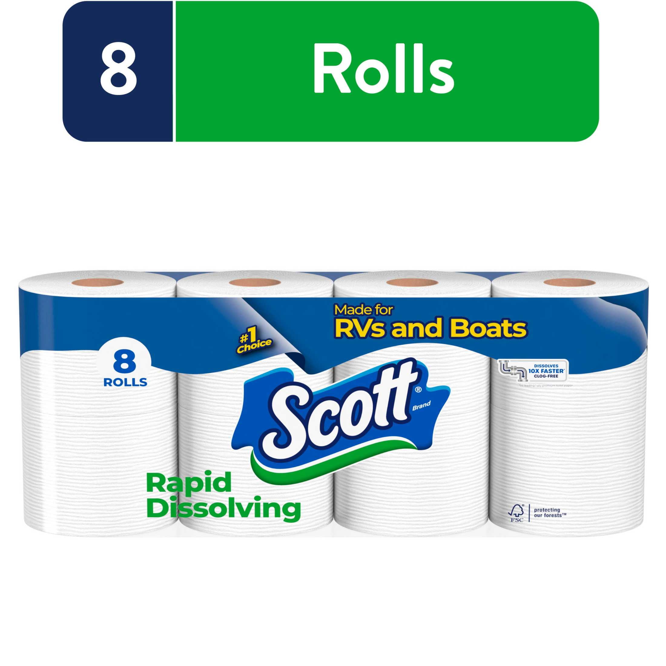 Camco RV Toilet Maintenance Kit with Scott Rapid-Dissolving Toilet Paper and TST MAX Holding Tank Treatment (Orange, 32 oz) gj3fj