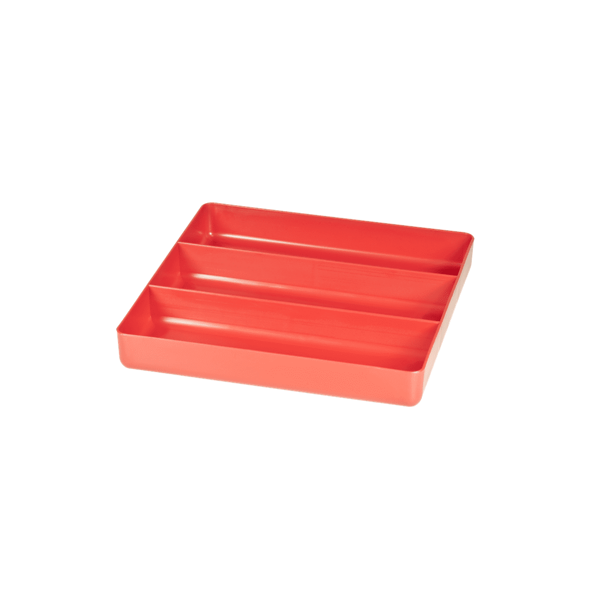 Ernst Manufacturing 3 Compartment Organizer Tray (Red, 11.5 in x 6.5 in) tzibf