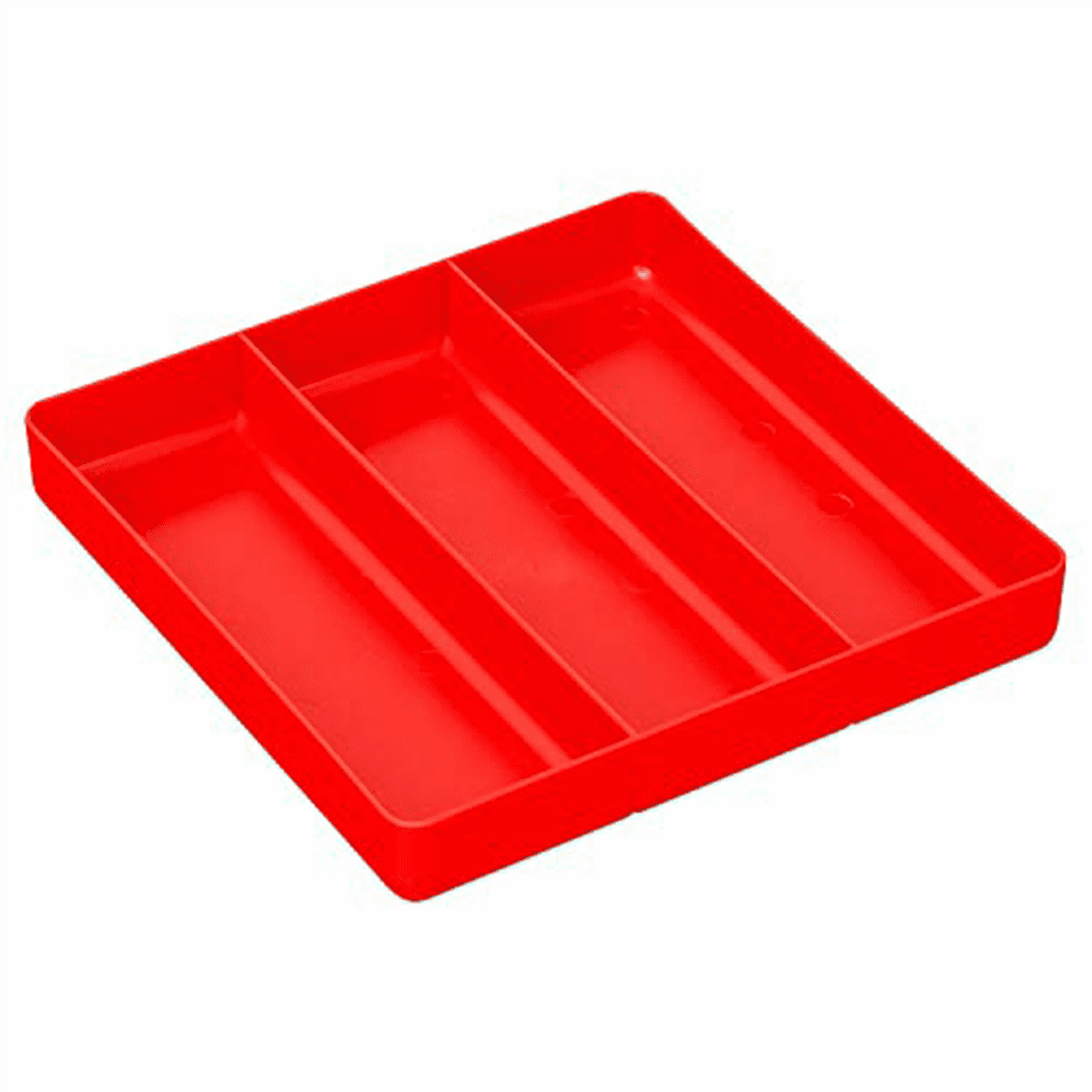 Ernst Manufacturing 3 Compartment Organizer Tray (Red, 11.5 in x 6.5 in) tzibf