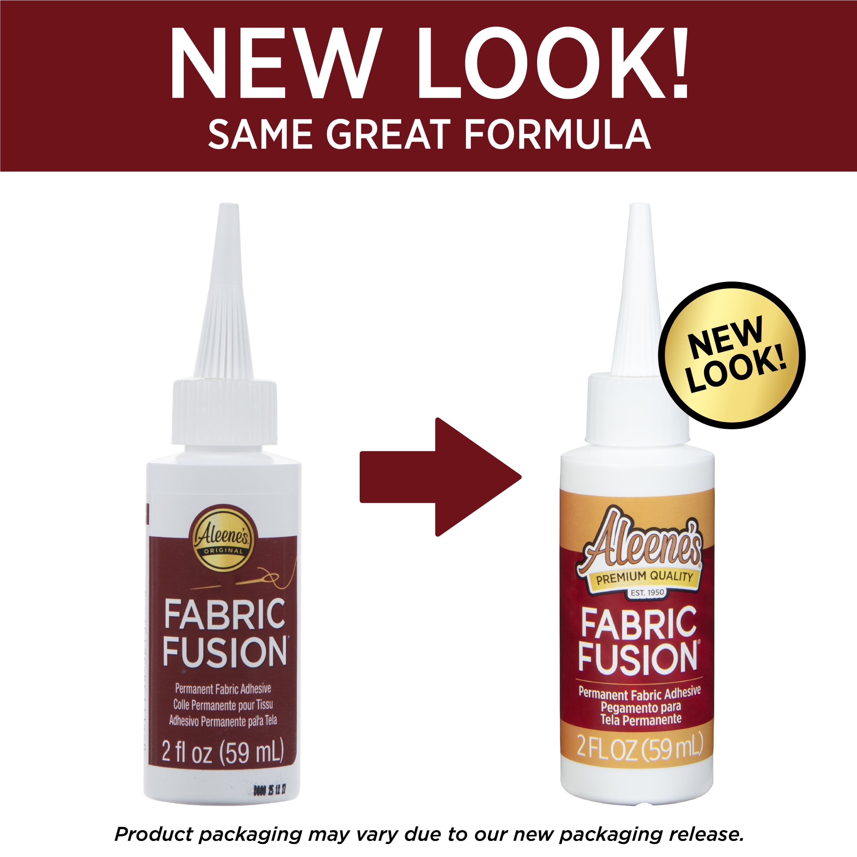 Aleene's Fabric Fusion Permanent Adhesive, Premium Clear Fabric Glue for Crafting and Repairs (Clear, 2 fl oz) 787v6